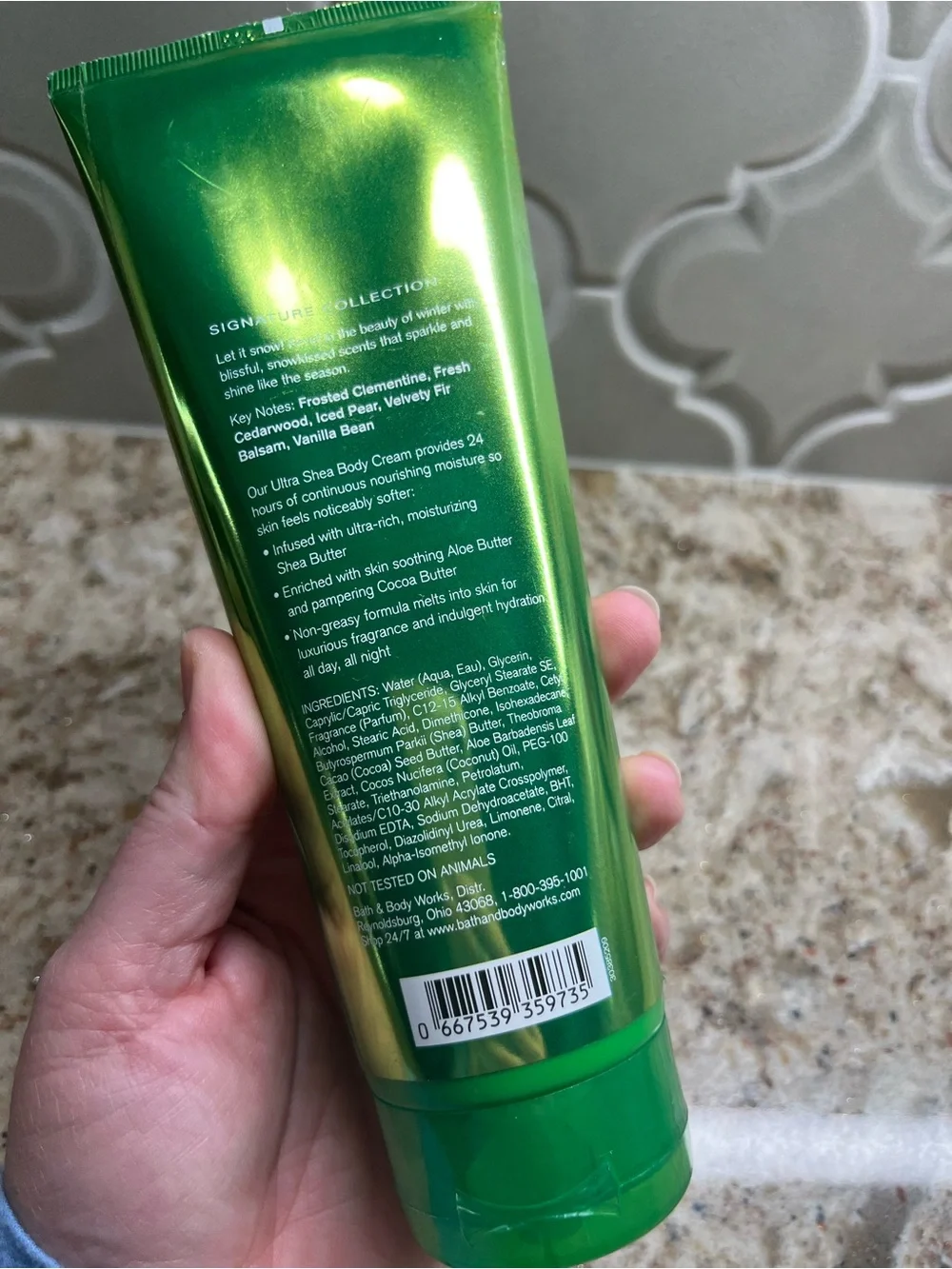 Bath & Body Works Frosted Winter Woods Ultra Shea Body Cream - discontinued!